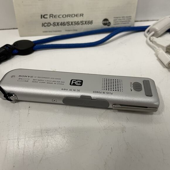 Sony Stereo Digital Voice Recorder IC Recorder ICD-SX46 MP3 - Tested Working - Picture 5 of 6